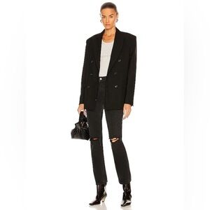 GRLFRND Women’s Kate Low Rise Slim Crop Jeans Size 26 Black 100% Cotton